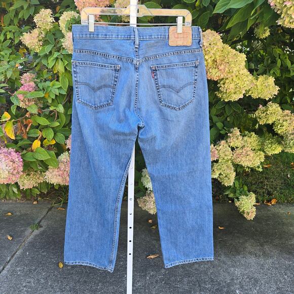 Levi's Men's Jeans 569 Loose Straight Well Worn 100% Cotton made in Mexico sz 32 - Picture 1 of 16